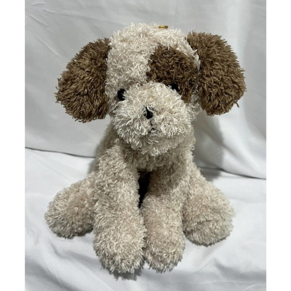 Burton + Burton plush puppy. Cream/Brown ears. Super cute & soft. 11”